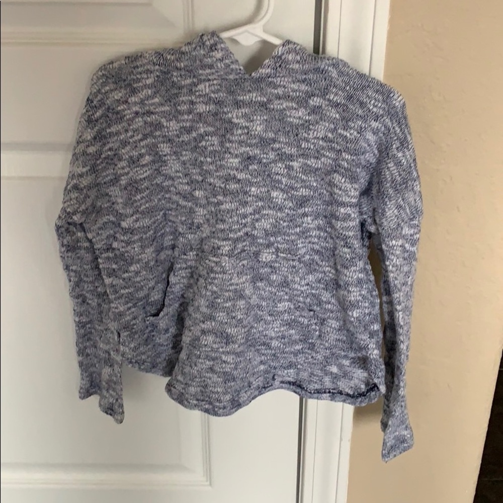 Old navy light hooded navy/white sweater